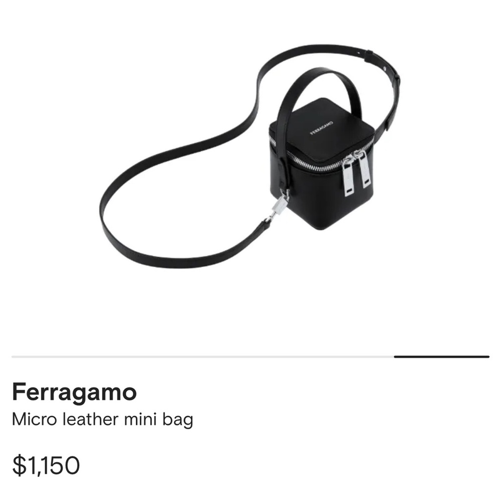 FERRAGAMO - Micro leather mini bag